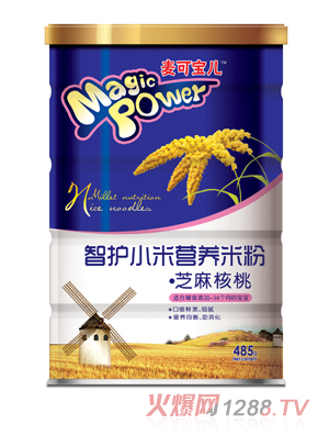 麥可寶兒芝麻核桃智護(hù)小米營養(yǎng)米粉