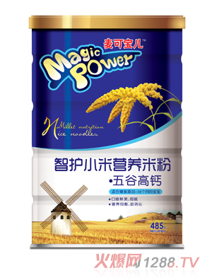 麥可寶兒五谷高鈣智護(hù)小米營養(yǎng)米粉