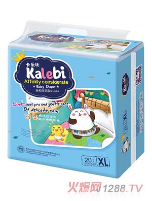 卡樂比超薄yinge紙尿褲XL碼20片