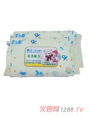 愛之道yinge手口濕巾80抽啟封裝