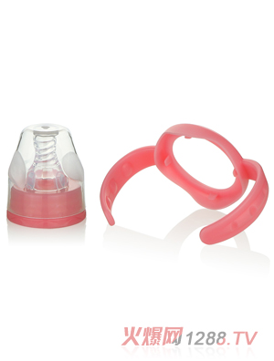 貝嬰奇標(biāo)口手柄牙蓋組粉色