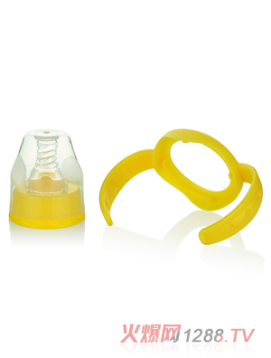 貝嬰奇標(biāo)口手柄牙蓋組黃色