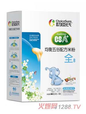 初臣氏乳清蛋白配方均衡五谷米粉