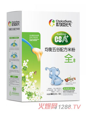 初臣氏乳鐵蛋白配方均衡五谷米粉