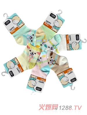 嬰得寶夏季網(wǎng)孔短襪松口襪