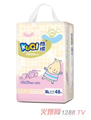 酷琪有氧極薄紙尿片XL48片