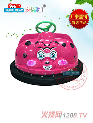 大憨熊小甲蟲碰碰車(玫紅)