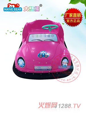 大憨熊甲殼蟲碰碰車(玫紅)