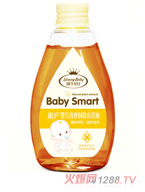 強(qiáng)牛貝比嬰兒按摩潤膚山茶油