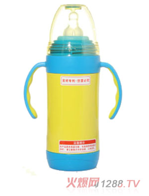 優(yōu)優(yōu)馬騮雙層不銹鋼保溫奶瓶