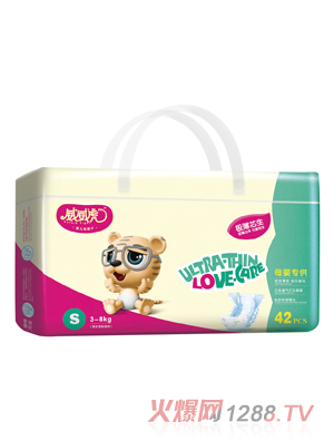 威威虎極薄芯生紙尿片S碼42片