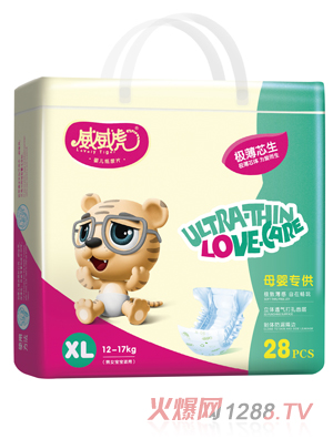 威威虎極薄芯生紙尿片XL碼28片