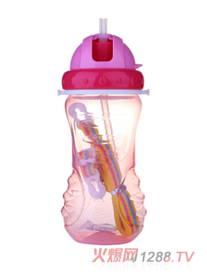 波比兔450ML防噴掛繩水杯