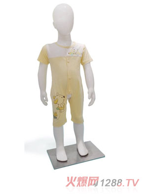 威威小熊兜風(fēng)短袖哈衣