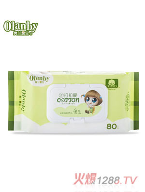 奧蘭恩寶扣扣愛(ài)yinge純棉手口濕巾