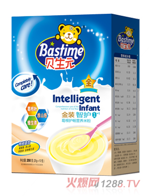 貝生元金裝智護(hù)1+1葛根護(hù)腸營養(yǎng)米粉盒裝