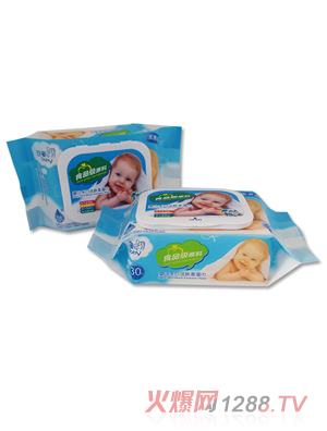 永潤可愛貝貝yinge手口潔膚濕巾（藍(lán)）30片