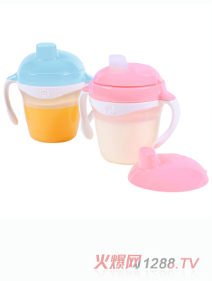 小介嘟KK-12 兒童抑菌雙柄鴨嘴學飲杯