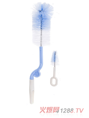 貝多愛(ài)不銹鋼尼龍旋轉(zhuǎn)奶瓶刷