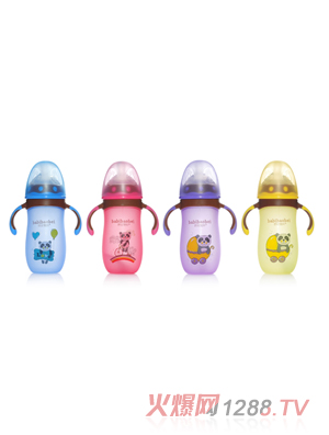 芭芘寶貝高硼硅包膠玻璃奶瓶組合大