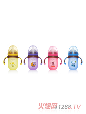 芭芘寶貝高硼硅包膠玻璃奶瓶組合小