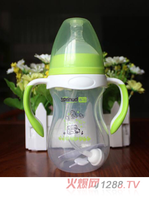 春蓓PP奶瓶300ML 綠色