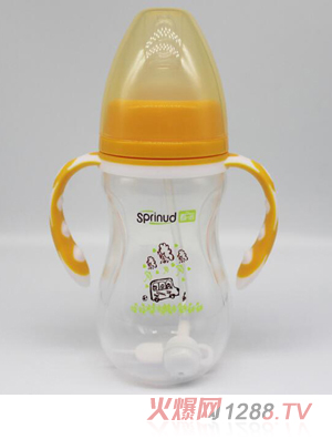 春蓓雙色手柄防摔PP奶瓶
