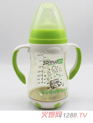 春蓓PPSU帶底座yinge奶瓶綠色