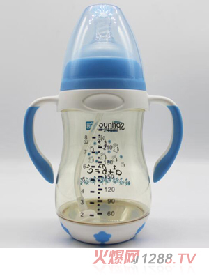 春蓓PPSU帶底座yinge奶瓶藍(lán)色