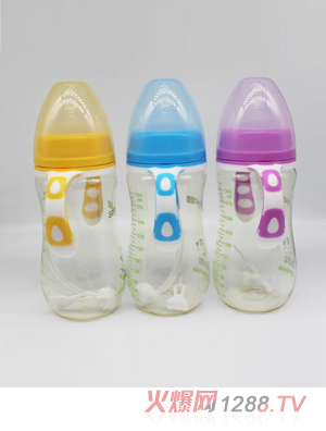 春蓓寬口徑PPSU奶瓶三色