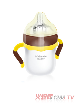 芭芘寶貝全硅膠奶瓶 黃色