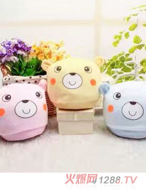 淘貝貓小熊胎帽-三色