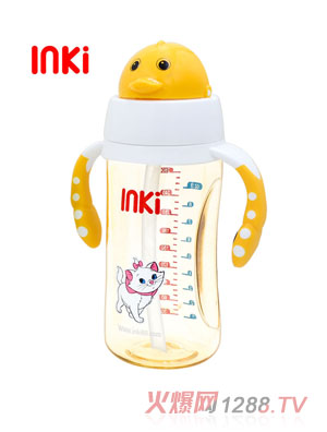 英其PPSU企鵝彈跳吸管水杯