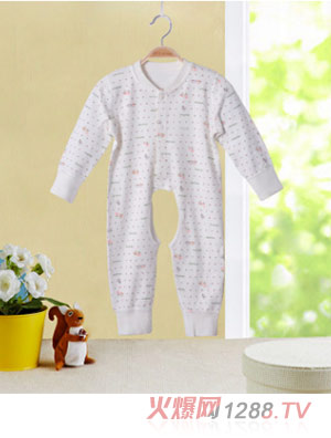 小斑豆yinge寶寶保暖加厚連體衣