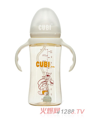 CUBI經(jīng)典系列PPSU純潔白奶瓶310ML