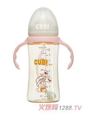 CUBI經(jīng)典系列PPSU純真粉奶瓶310ML