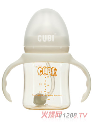 CUBI經(jīng)典系列PPSU純潔白奶瓶150ML