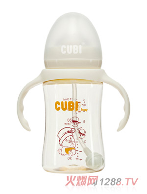 CUBI經(jīng)典系列PPSU純潔白奶瓶210ML