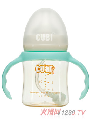 CUBI經(jīng)典系列PPSU純凈藍(lán)奶瓶150ML