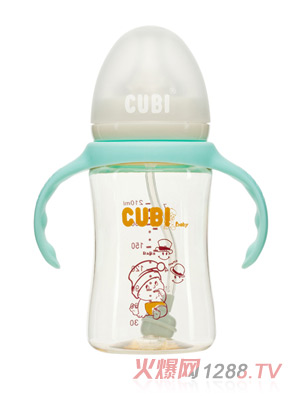 CUBI經(jīng)典系列PPSU純凈藍(lán)奶瓶210ML