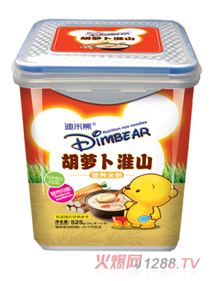 迪米熊營(yíng)養(yǎng)米粉-胡蘿卜淮山(樂扣裝)