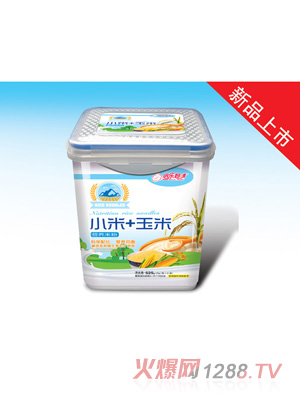 倍樂媽咪營養(yǎng)米粉-小米+玉米樂扣裝525克