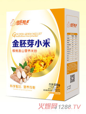 倍樂媽咪金胚芽小米營養(yǎng)米粉（核桃淮山）盒裝
