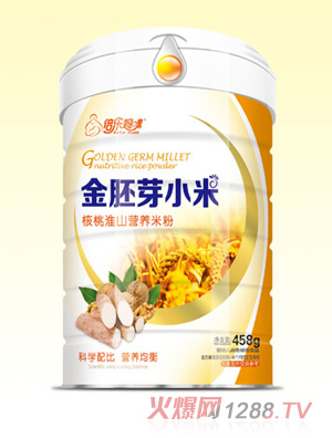 倍樂媽咪金胚芽小米營養(yǎng)米粉（核桃淮山）桶裝