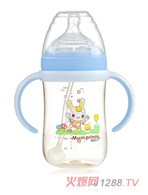 ���������пڏ�PPSU�Ԅ�(d��ng)��240ml��ƿ �{(l��n)ɫ