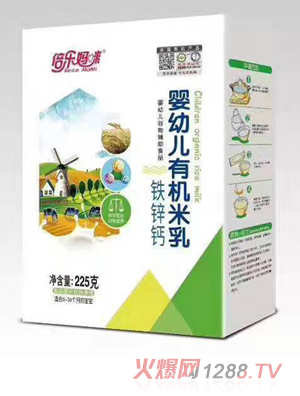 倍樂媽咪嬰幼兒有機米乳-鐵鋅鈣 盒裝