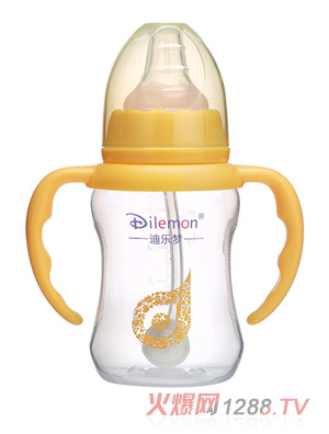 迪樂夢PP奶瓶5118黃色