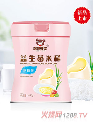 浣熊可可益生菌米稀-鈣鐵鋅