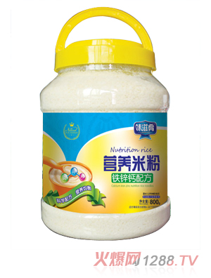 味滋肴營養(yǎng)米粉-鐵鋅鈣配方 800克透明桶裝