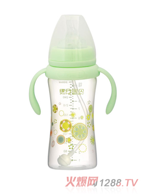 緣分寶貝PPSU奶瓶3003綠色